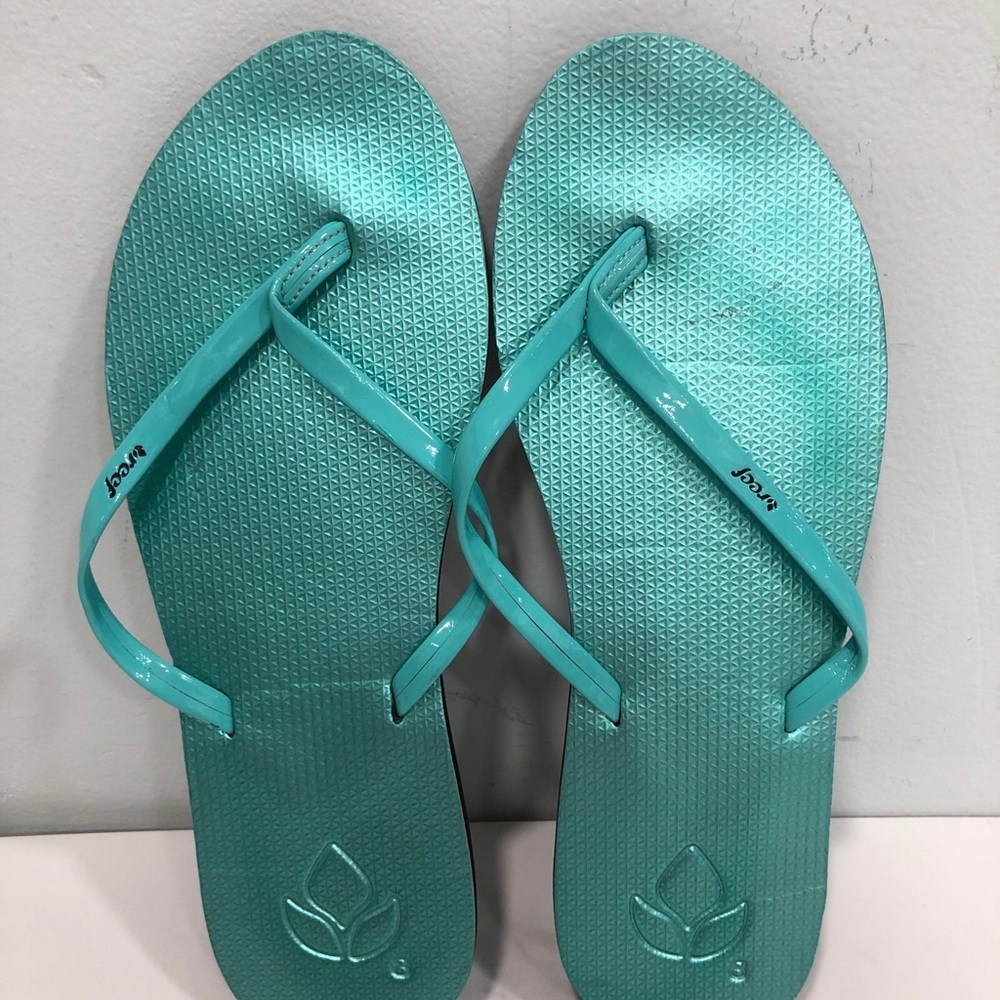 Women’s Teal Flip Flop Sandals - Unbranded